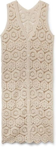 CALZEDONIA Woman's Crocheted Maxi Gilet in Saudi Arabia