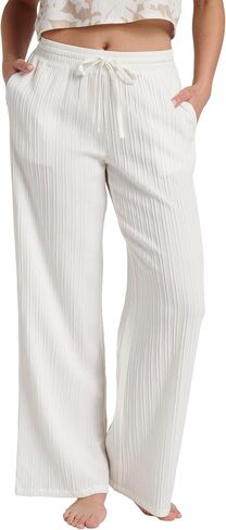 Quiksilver Women's Relaxed Oceanview Textured Solid Pant in Kuwait