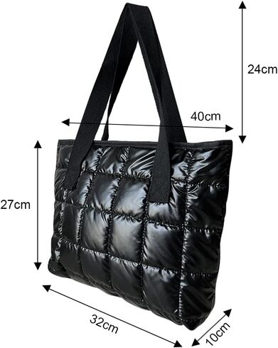 COCIVIVRE Women's Tote Bag-Casual Quilted Handbag Fashion Shoulder Bag with Zipper for Office, Travel, Shopping in Saudi Arabia