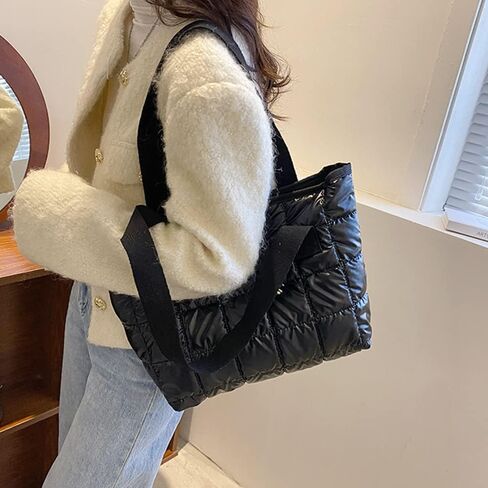 COCIVIVRE Women's Tote Bag-Casual Quilted Handbag Fashion Shoulder Bag with Zipper for Office, Travel, Shopping in Saudi Arabia