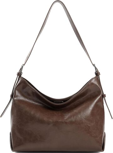 GEMIU Leather Hobo Bags for Women, Small Soft Shoulder Purse Slouchy Tote Handbags for Work Travel Casual Outings in Saudi Arabia