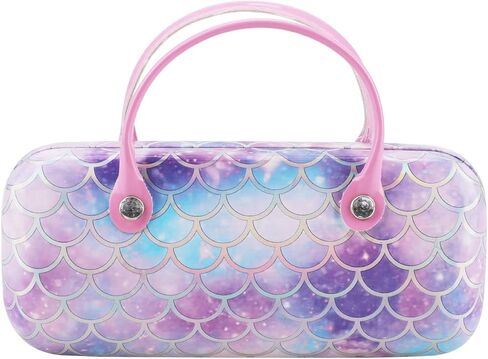 Hifot Mermaid Hard Eyeglass Case, Makeup Storage Bag Portable Sunglasses Pouch with Handle in Saudi Arabia
