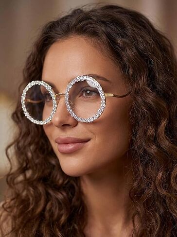 نظارات شمسية نسائية كبيرة الحجم من Wooee - نظارات شمسية عصرية للحماية من الأشعة فوق البنفسجية للحفلات اليومية in Kuwait