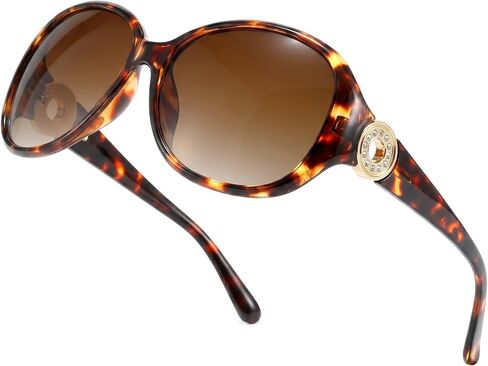 LVIOE Sunglasses for Women Trendy Polarized Sunglasses Wrap Around Sun Glasses with UV400 Protection in Saudi Arabia