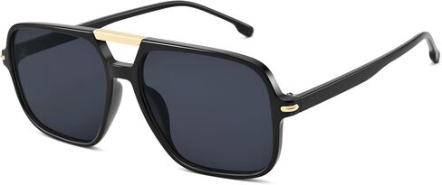 Pro Acme Retro Aviator Sunglasses Women Men, Trendy Square Glasses 70s 80s 90s Vintage Shades Double Bridge in Kuwait