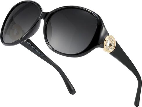 LVIOE Sunglasses for Women Trendy Polarized Sunglasses Wrap Around Sun Glasses with UV400 Protection in Saudi Arabia