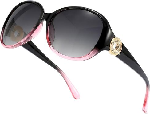 LVIOE Sunglasses for Women Trendy Polarized Sunglasses Wrap Around Sun Glasses with UV400 Protection in Saudi Arabia