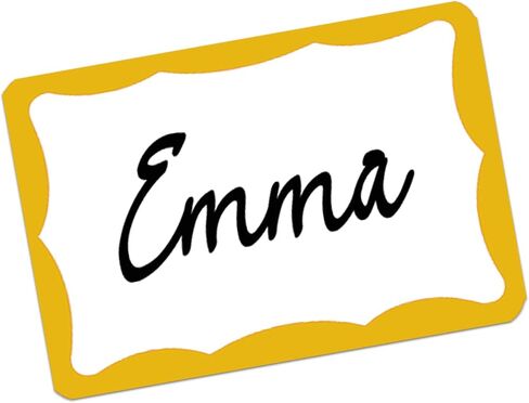 405 Pcs Gold Name Tag Stickers, 2"x 3" Adhesive Sticky Name Tags Sticker Name Badges Labels for School, Classroom, Reunion, Office, Home, Party in Kuwait