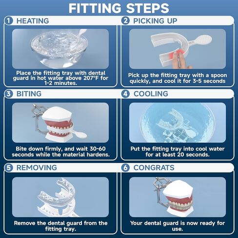 Mouth Guard with Fitting Tray for Adult, 2 Pack Standard Size in Saudi Arabia