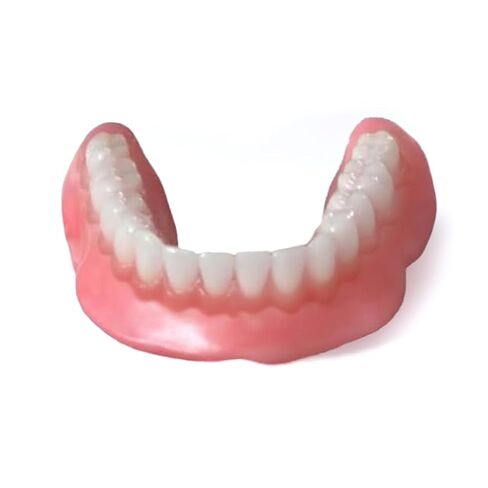 Heat and Fit NowDenture - Premium Immediate Lower Dentures - USA Made, Real Teeth, Custom Fit - No Impressions Needed for Fast Results at Home - Complete Kit with Sizing Trays - Large in Saudi Arabia