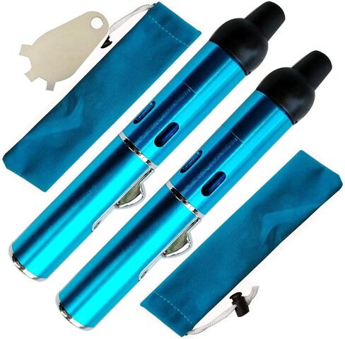 Torch Lighter,BIENVENIDO Metal Windproof Lighter, Refillable Torch Handheld Lighter,(2 Pack Black) in Kuwait