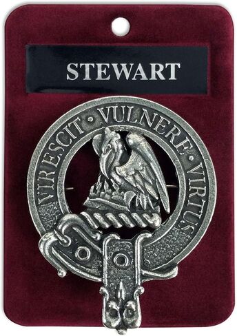 Stewart Scottish Family Clan Crest Badge/Brooch in Saudi Arabia