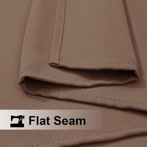 NICETOWN Bedroom Blackout Curtain for Patio Room Darkning, Rustproof Grommet Blackout Vertical Blind, Sunlight Blocking Vertical Drape for Front Patio/Hall, Tan, 1 Piece, 84" Wide, 120" Long in Kuwait