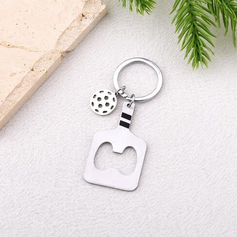 Pickleball Paddles Bottle Opener Keychain for Friends Birthday Gifts for Pickleball Players End of the Season Gifts for Sister Brother Stainless Steel Key Chain for Pickleballs Lover in Saudi Arabia