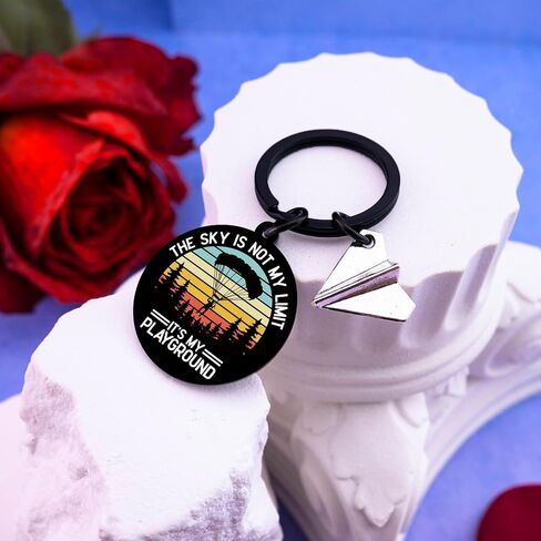 Pilot Gifts For Men Fathers Day Gift For Dad Grandpa Airplane Keychain Aviation Lover Gifts For Flight Attendants Best Plane Accessories Christmas Gift For Pilots Airplane Birthday Decorations in Saudi Arabia