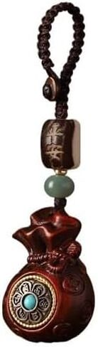 KeyChains for Men Keychain Men's Car Small Pendant, Sandalwood Blessing Bag Six-word Mantra, Backpack Key Key Ring Car in Kuwait