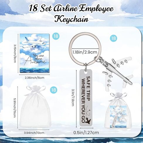 Flight Attendant Gifts Wherever You Go Keychain Traveling Keychain Airplane Keychains in Saudi Arabia