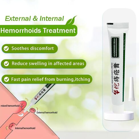 Hemorrhoid & Fissure Relief Cream – Maximum Strength Hemorrhoid Cream, Herbs Fast Acting Ingredients. (0.7 oz Total) in Saudi Arabia