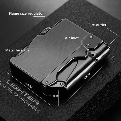 Torch Lighter, Adjustable Windproof Flame, Chef's Professional Gift, 3-in-1, Refillable Butane Lighter for Grilling, Outdoor, Barbecue and Baking Lighters (Butane Gas Free) in Kuwait