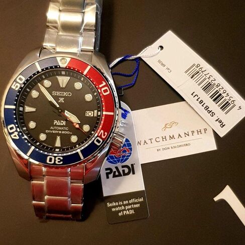ساعة PROSPEX Seiko PADI إصدار خاص للغواصين 200 متر أوتوماتيكية من زجاج الياقوت SPB181J1 in Kuwait