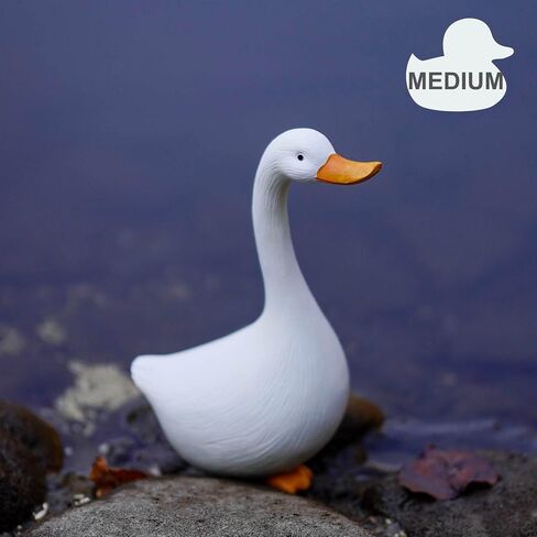 Duck Figurines Set of 3 - Porch Goose Statue for Front Yard Decor, Outdoor Lawn Garden Ducks and Goose Decorations, Perfect Yard Goose Decor and Duck Decoy for Garden Animals Theme in Saudi Arabia