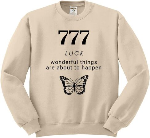 سويت شيرت للجنسين من TeesAndTankYou Angel Numbers 777 in Kuwait