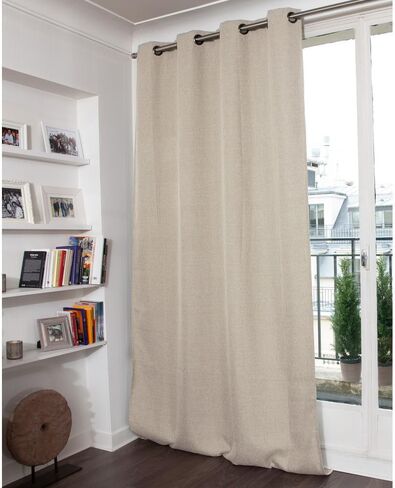 Moondream DecibelControl™ 3-in-1 Soundproof Curtain | Noise Reduction | Thermal Insulation | 100% Blackout | Patented Technology | Made in Europe | Grommet | 52" W x 84" L | Beige - Sand MC632 in Saudi Arabia