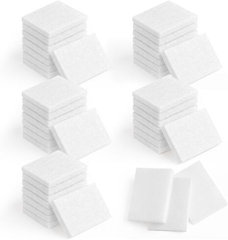 50 Pcs Unscented Aroma Pads, White Aromatherapy Perfume Diffusers | 1.2 x 0.9 in Humidifier Aromas Pad Replacement, Air Filter Scent Pad, Aroma Oil Refill Pads, Essential Oil Pads in Saudi Arabia