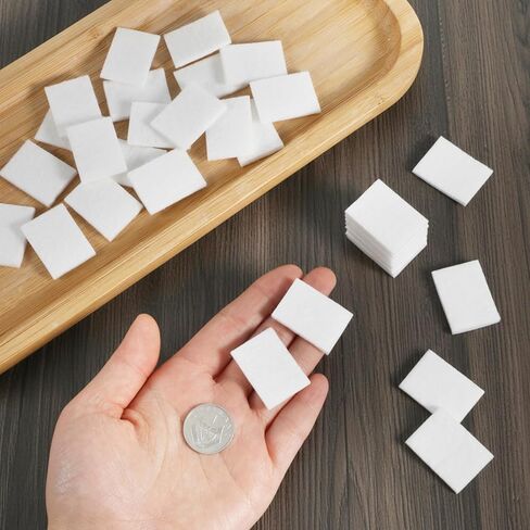 50 Pcs Unscented Aroma Pads, White Aromatherapy Perfume Diffusers | 1.2 x 0.9 in Humidifier Aromas Pad Replacement, Air Filter Scent Pad, Aroma Oil Refill Pads, Essential Oil Pads in Saudi Arabia
