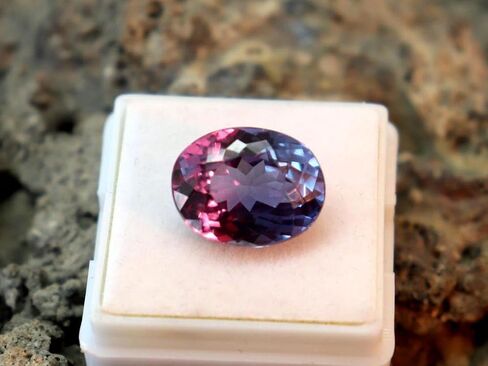 11Ct Natural Alexandrite Gemstone Oval Cut | Certified AAA Faceted Alexandrite | Loose Color Changing Gemstone in Kuwait