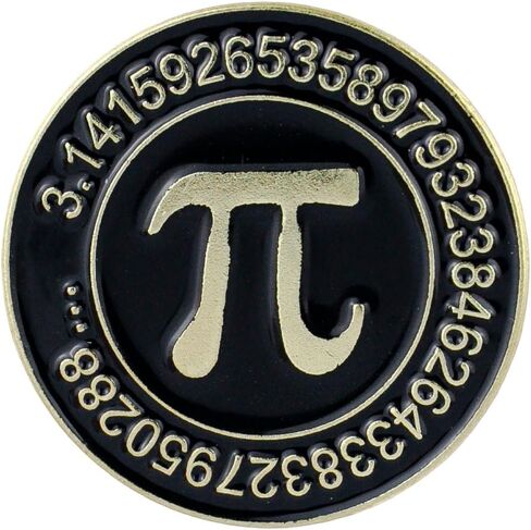 Pi Math Symbol Enamel Pin, Academic Mathematics Pin Brooch For Math Teacher STEM Student, Pi Symbol Brooch Badges For Mathematics Lover, STEM Lapel Badges, Back To School Gift, Nerdy Geek Identity Gift Accessories in Kuwait