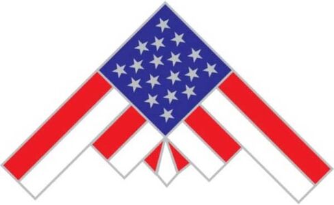 B2 Bomber Flag Background Lapel Pin in Kuwait
