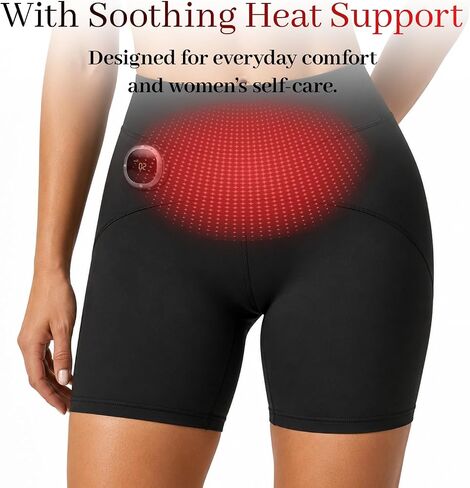 Microcurrent Toning Shorts for Women, High Waist Tummy Control Butt Lifting Compression Shorts, 8 Modes 30 Intensity Levels, 3-Level Abdominal Heating for Body Sculpting Black in Kuwait