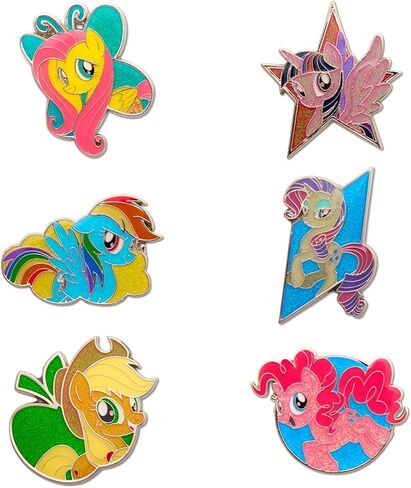 My Little Pony Mystery Enamel Pin Blind Box Series, Applejack, Fluttershy, Pinkie Pie, Rainbow Dash, Rarity, Twilight Sparkle in Kuwait