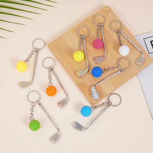 2pcs Golf Keychain, Keychain Golfs Ball Backpack Charms,Sports Golf Gifts for Women Men Key Chain in Saudi Arabia
