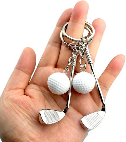 2pcs Golf Keychain, Keychain Golfs Ball Backpack Charms,Sports Golf Gifts for Women Men Key Chain in Saudi Arabia