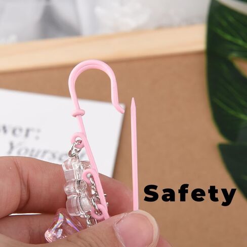 Bow Brooch Pins for Women Girls Safety Heart Stylish Brooch Pin for Women Girls Bow Brooches Accessories for Girls in Saudi Arabia