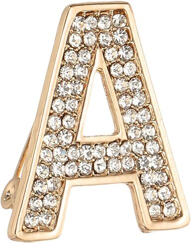 PATIKIL Initial Letter Brooch Pin, Letter Rhinestone Brooches and Pins for Women Men for Jewelry Gifts Crafts Clothing in Kuwait