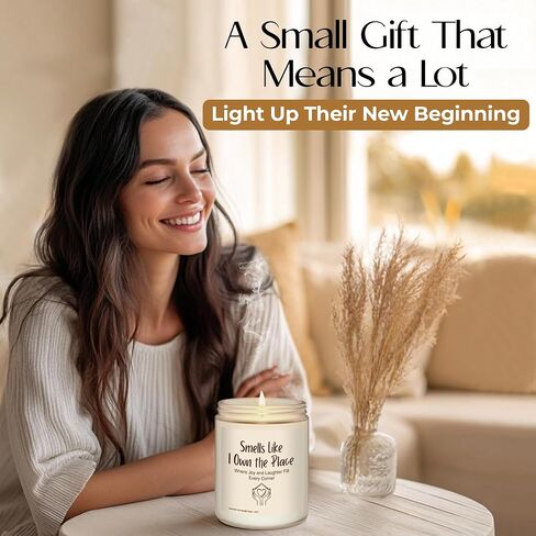 Housewarming Gifts New Home - 9 Oz Jar Candle Gift - Cool House Warming Gifts New Home for Women, Men, Couple, Family - First Apartment Decor Gift in Kuwait
