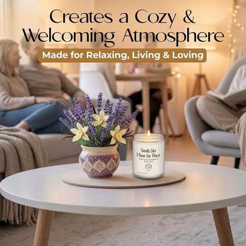 Housewarming Gifts New Home - 9 Oz Jar Candle Gift - Cool House Warming Gifts New Home for Women, Men, Couple, Family - First Apartment Decor Gift in Kuwait