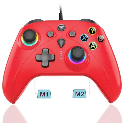 Ugame Wired Game Controller for Xbox Series X/S, Xbox One, PS4, Switch, PC,with Back Paddles, 1000Hz Polling Rate, Turbo, RGB Light – Compatible with Multiple Platforms (Green) in Kuwait