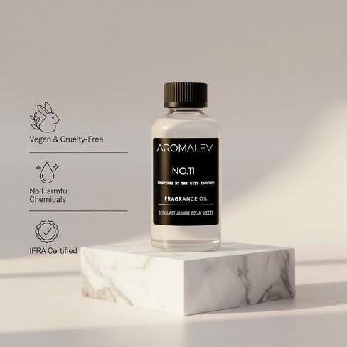 Ritz-Carlton Inspired Diffuser Oil No. 11 - Luxury Hotel Fragrance Oil for Waterless Cold Air Diffusers & Ultrasonic, Long Lasting Scent, Includes Spray Cap for Room Spray - 4.1 Fl Oz (120ml) in Saudi Arabia
