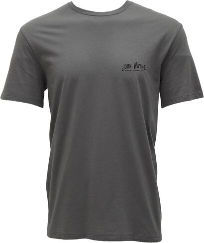 HOOEY Men's John Wayne T-Shirt - Durable Lightweight Cotton Blend Crewneck Short Sleeve Western Graphic Tee with Back Print in Kuwait