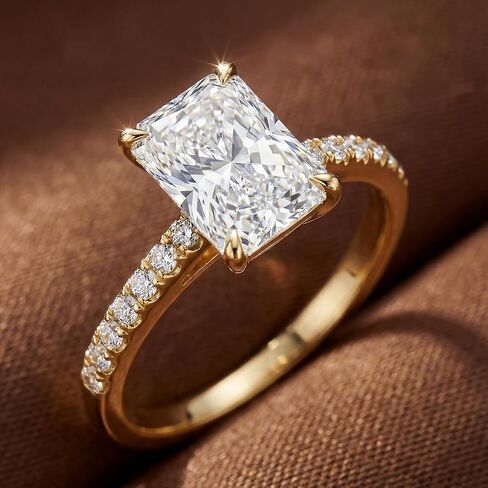 925 Silver Suitable for Everyday Party Wear Lady's Promise Wedding Ring Silver Plated Gorgeous Elegant 2-5 Ct Baguette CZ Diamond Ring Fine Jewelry Gifts Gifts For Mom Party Favors in Kuwait