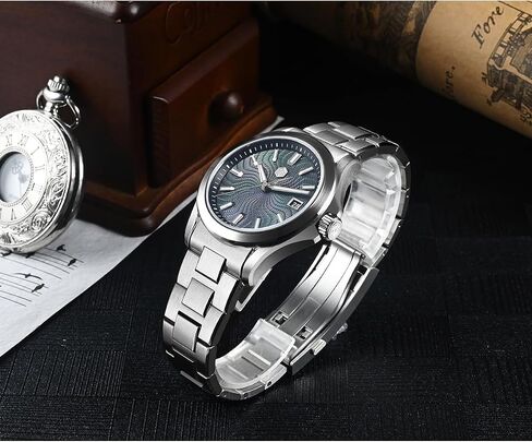 SAN Martin SN0150G Automatic Watch, MOP Guilloche Dial, 39mm in Saudi Arabia