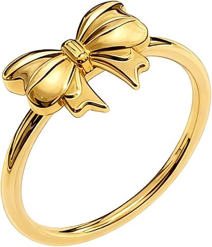 JUDE Jewelers Stainless Steel Butterfly Bowtie Style Statement Promise Anniversary Party Ring in Saudi Arabia