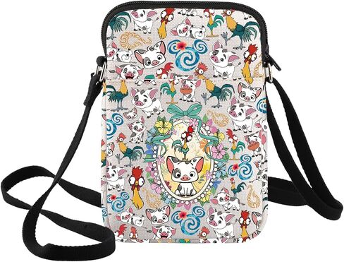 BWWKTOP Heihei Chicken Crossbody Bag Heihei Lover Gift Pig Pua Adjustable Strap Bag Heihei Merch in Kuwait