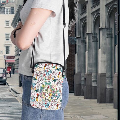 BWWKTOP Heihei Chicken Crossbody Bag Heihei Lover Gift Pig Pua Adjustable Strap Bag Heihei Merch in Kuwait