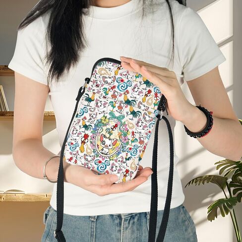BWWKTOP Heihei Chicken Crossbody Bag Heihei Lover Gift Pig Pua Adjustable Strap Bag Heihei Merch in Kuwait