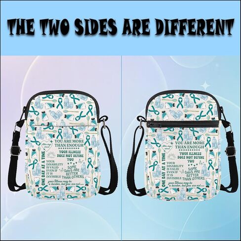 WSNANG POTS Awareness Gift POTS Syndrome Fighter Warrior Cossbody Bag Dysautonomia Awareness Gift in Kuwait